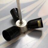 Large Vintage Czechoslovakian Opaline Glass Pendant Lights, 1970s, Set of 2