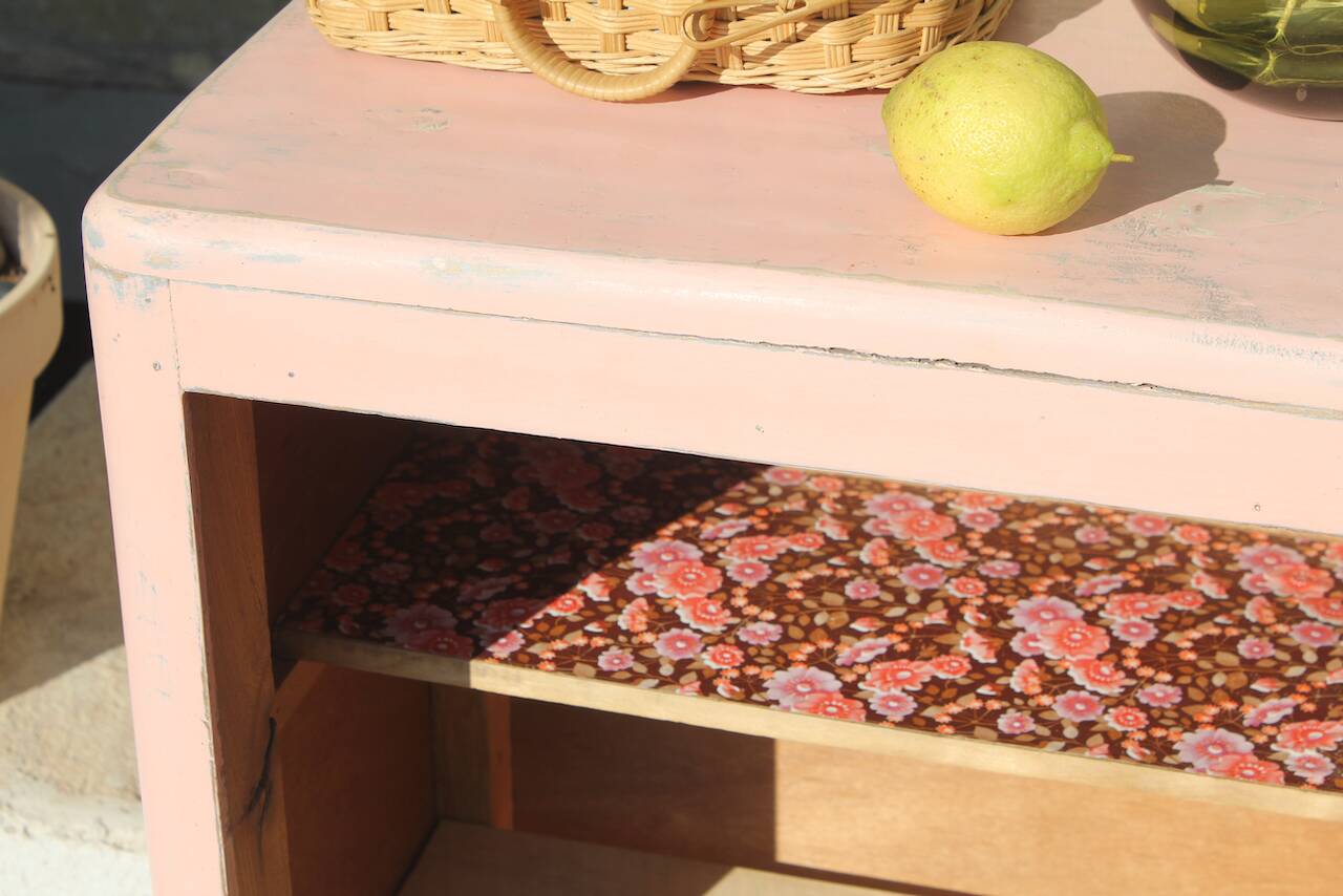 Small powder pink Parisian wardrobe