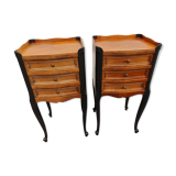 Pair of vintage Louis XV style bedside tables