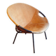 Circle armchair in suede by Lusch Erzeugnis for Lusch &Co
