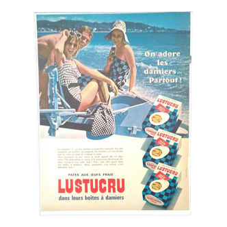 Publicité papier pâtes Lustucru issue d'une revue d'époque