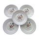 Set de 5 assiettes plates en faïence de Lunéville KG  Modèle Chantilly