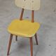 Yellow wooden chair TON Bystrice (Thonet) 1970
