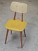 Yellow wooden chair TON Bystrice (Thonet) 1970