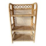 Vintage rattan shelf