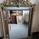 Trumeau mirror - marble, gilded, oak