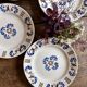 Set of 6 antique plates in the Laval pattern.