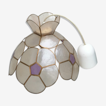 Purple Crapiz mother-of-pearl chandelier