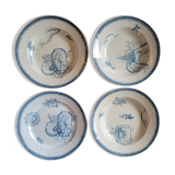 4 old plates In the city of St Denis Paris News
