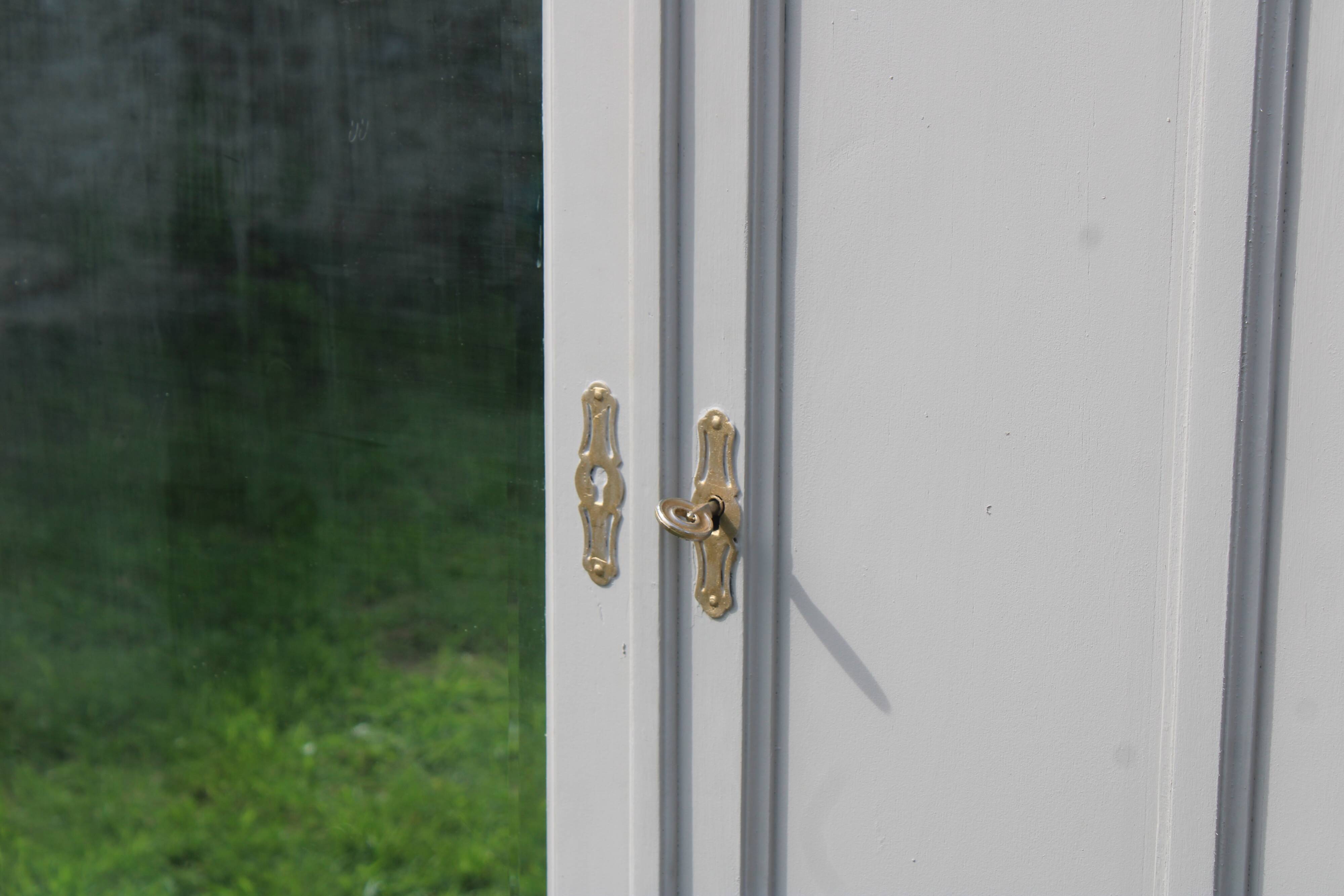 Vintage upholstered Parisian wardrobe