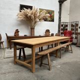 Large 20th century pine community table