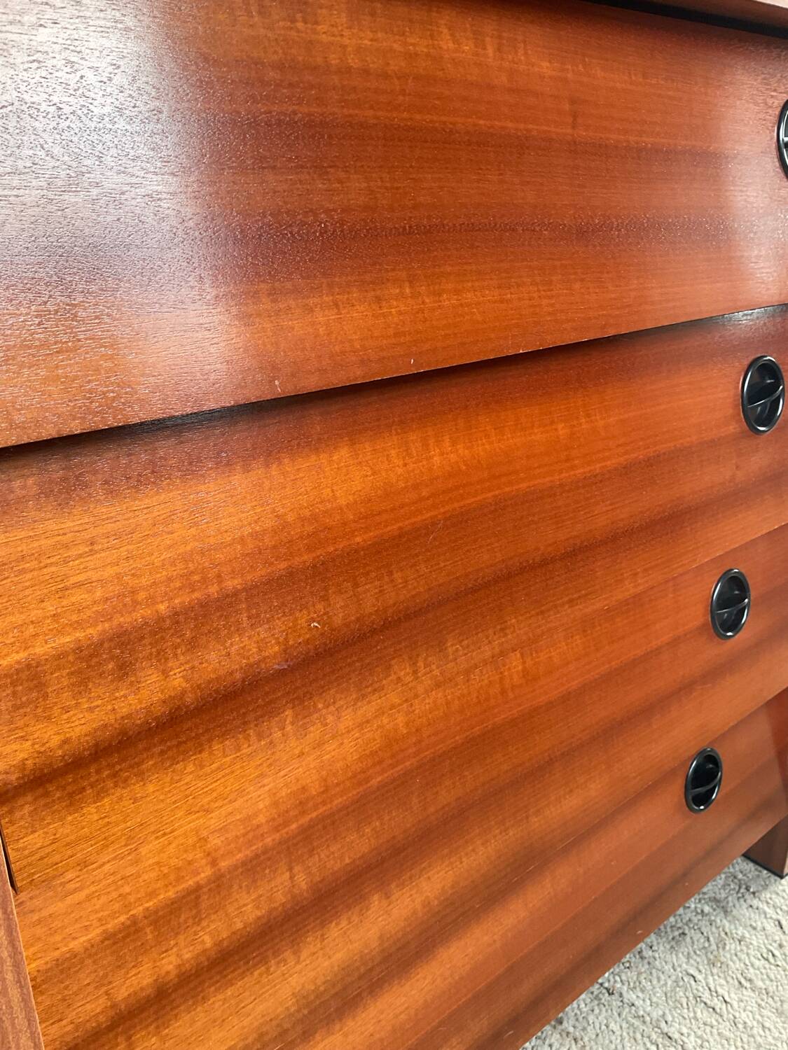 Vintage 1970s shoe cabinet