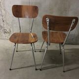 Pair of 70s formica chairs