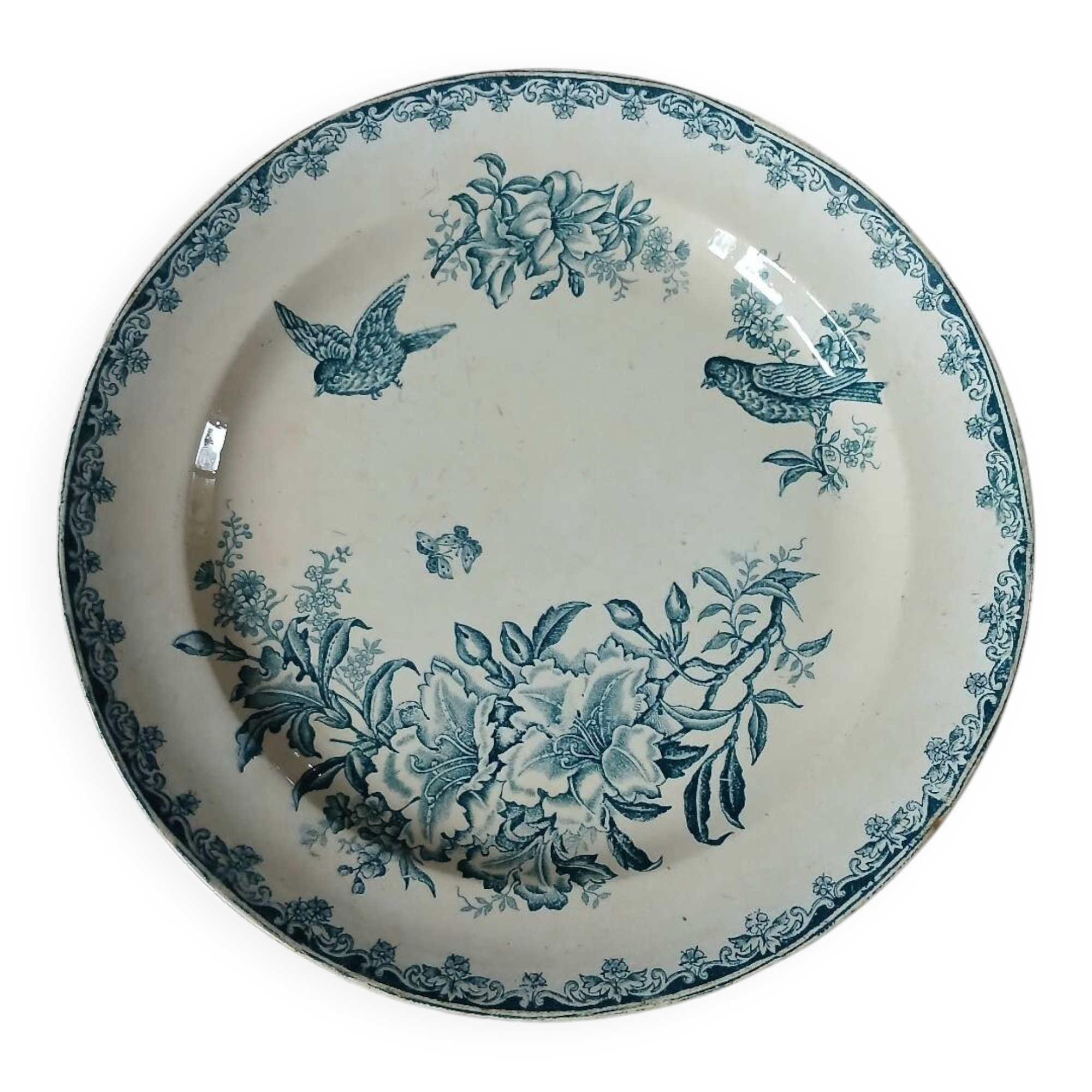 Small antique ironstone dish by Léon Graves