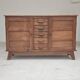 Oak buffet by René Gabriel, Reconstruction period 1950.