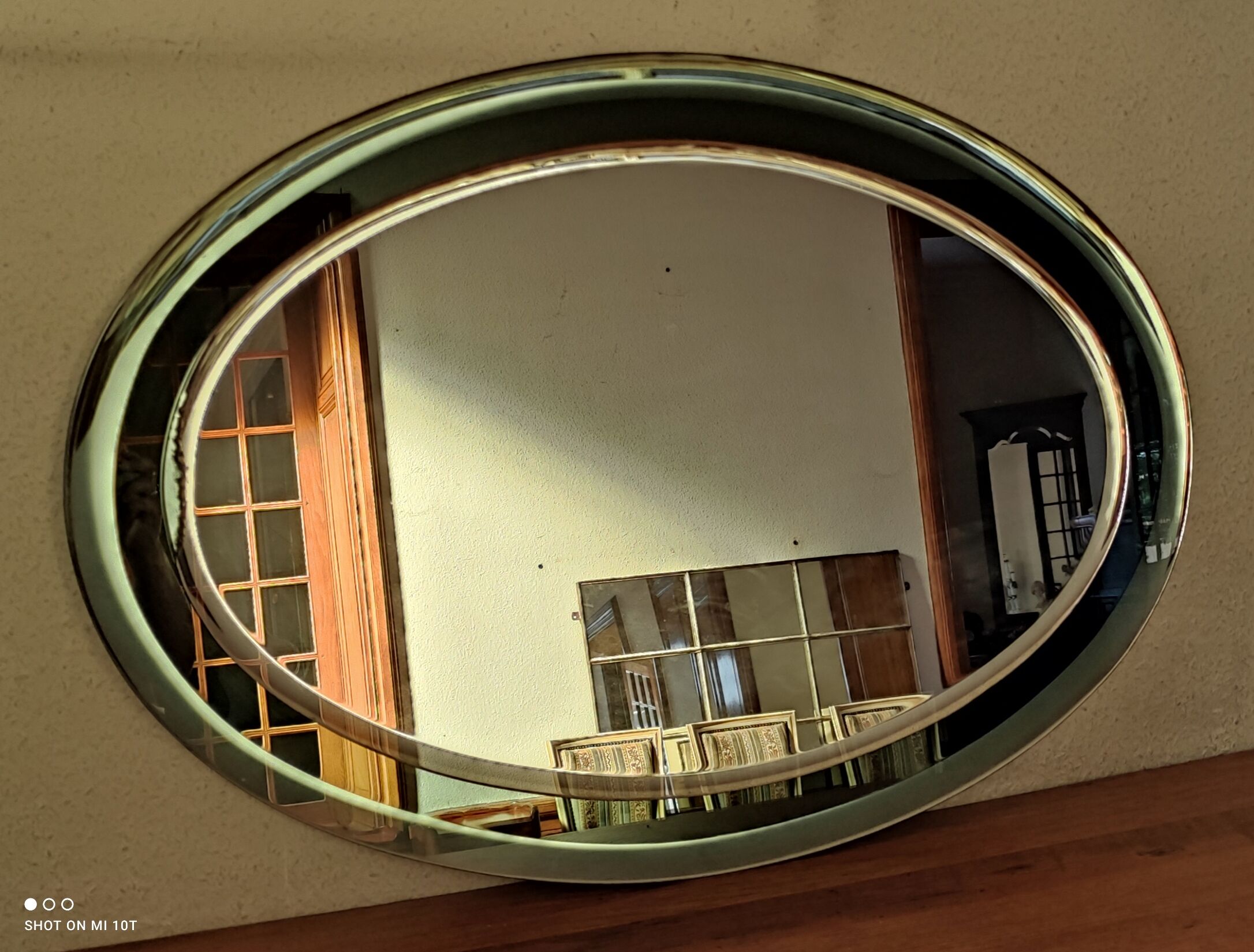 Vintage oval mirror