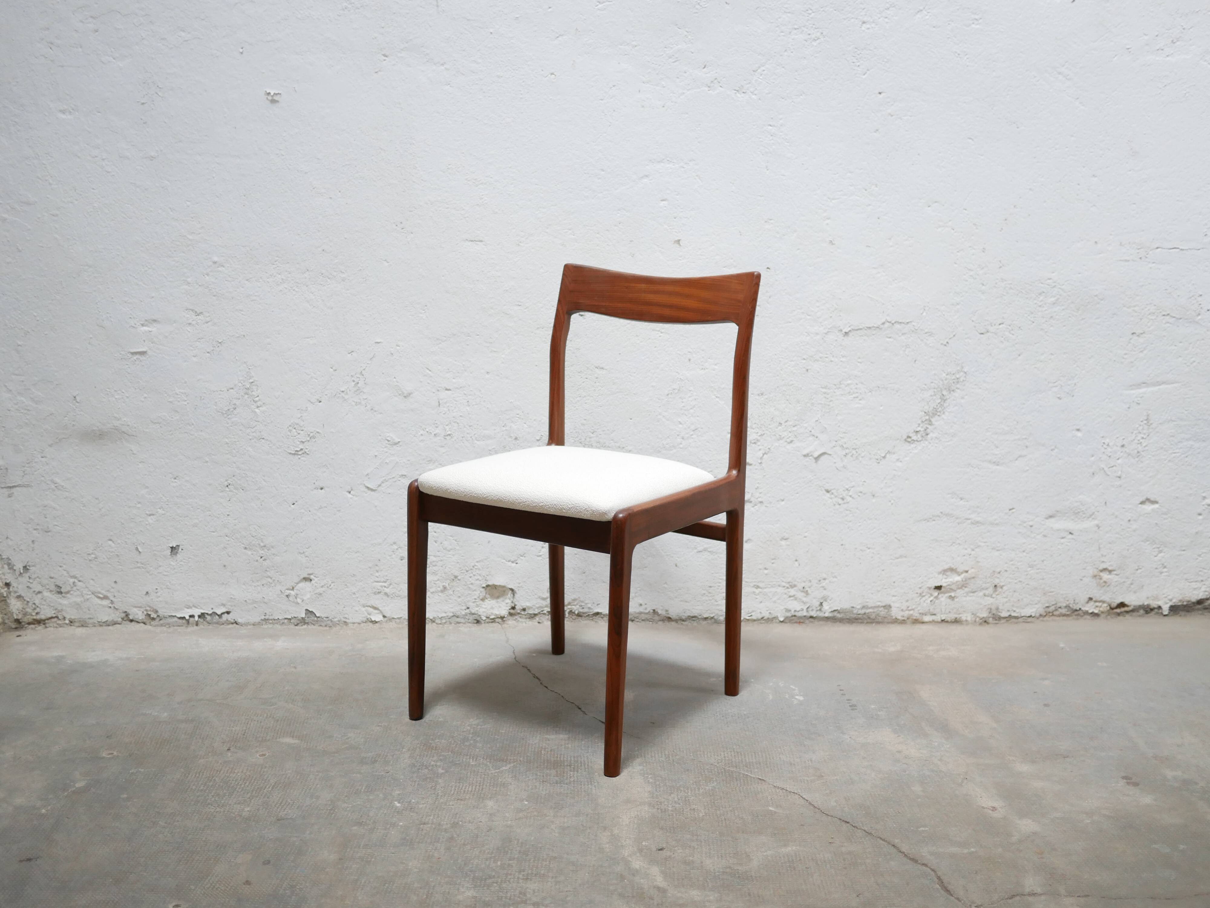 Set of 6 vintage Scandinavian teak chairs