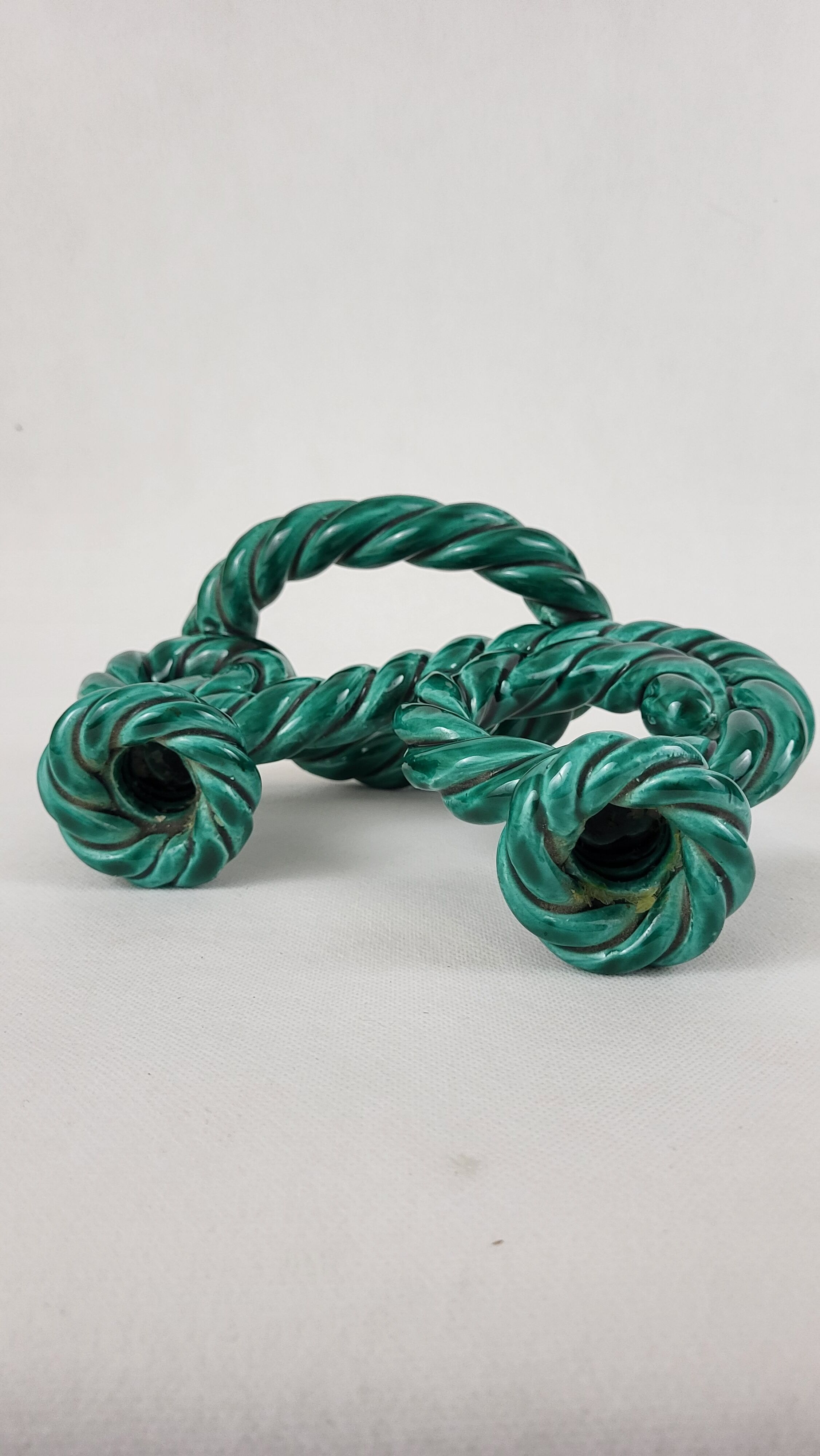 Candlestick 2 ceramic lights from Vallauris