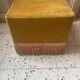 Velvet pouffe