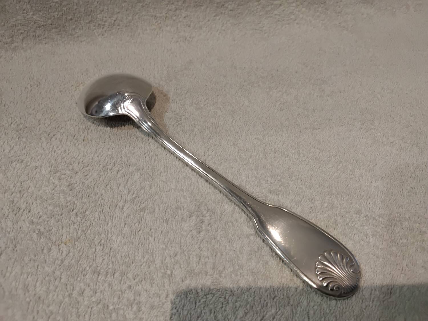 Silver-plated metal stew spoon by Christofle Vendôme