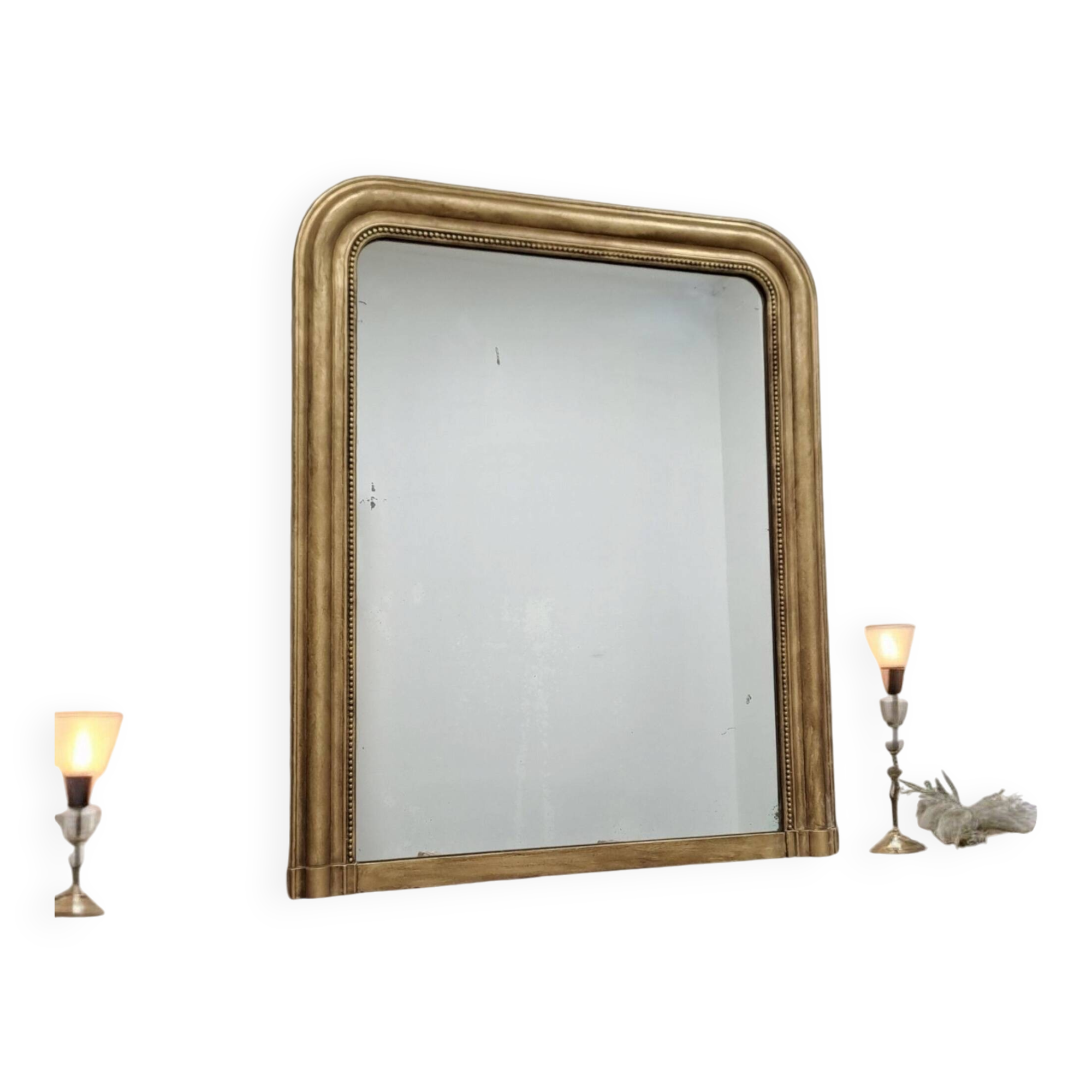 Antique Louis Philippe period gilded mirror