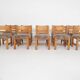Set of 10 pinewood dining chair in the style of Ate van Apeldoorn, The Netherlands 1970's
