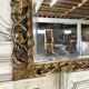 Miroir en bois sculpté doré XIXe siècle