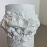 Set of 3 Original OP Art Biscuit Porcelain Vases by AK Kaiser, Germany, 1970s