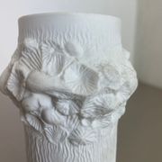 Set of 3 Original OP Art Biscuit Porcelain Vases by AK Kaiser, Germany, 1970s
