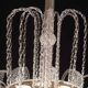 Elegant Art Decò, Barovier & Toso Chandelier, Murano Glass, 1950s
