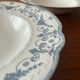 Set of 2 Royal Doulton Joséphine model deep plates – blue decoration