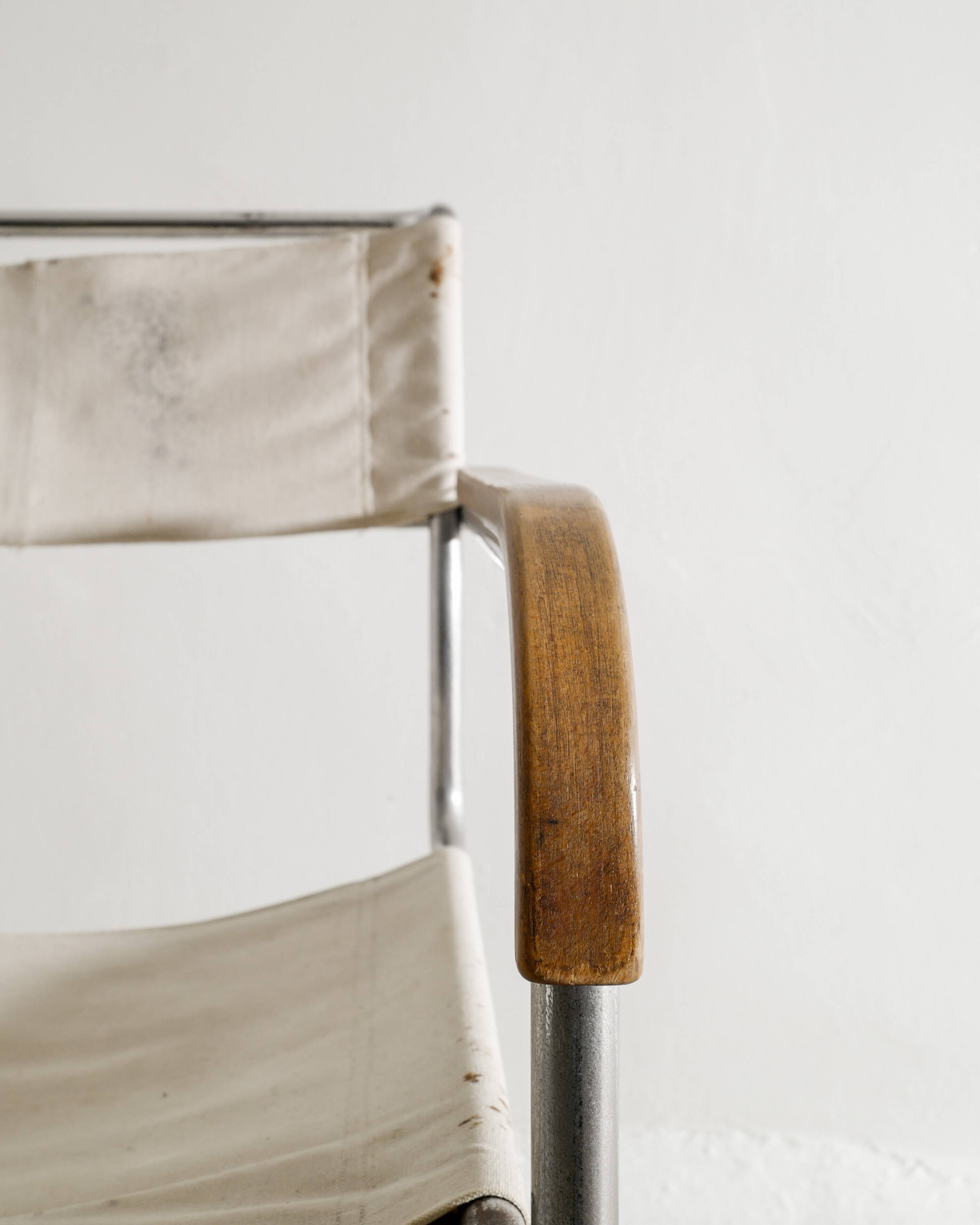 Vintage Bauhaus Mid Century Marcel Breuer "B34" Armchair, 1930s