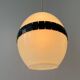 Plexiglass ceiling light in the shape of an egg, 1960s, Italy