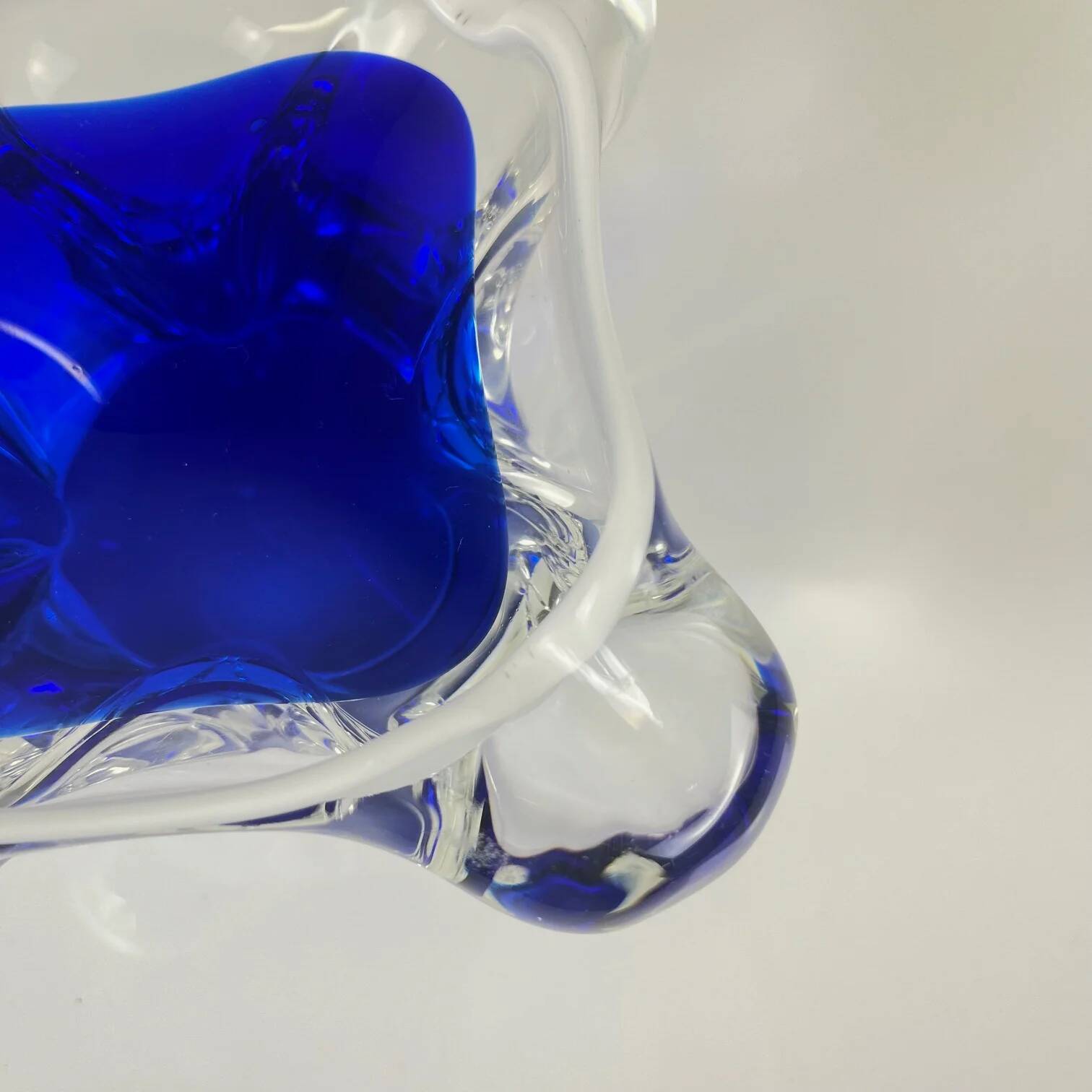 Blown glass ashtray, Murano style, 1970
