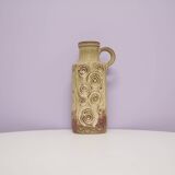 vintage taupe West Germany can vase Scheurich