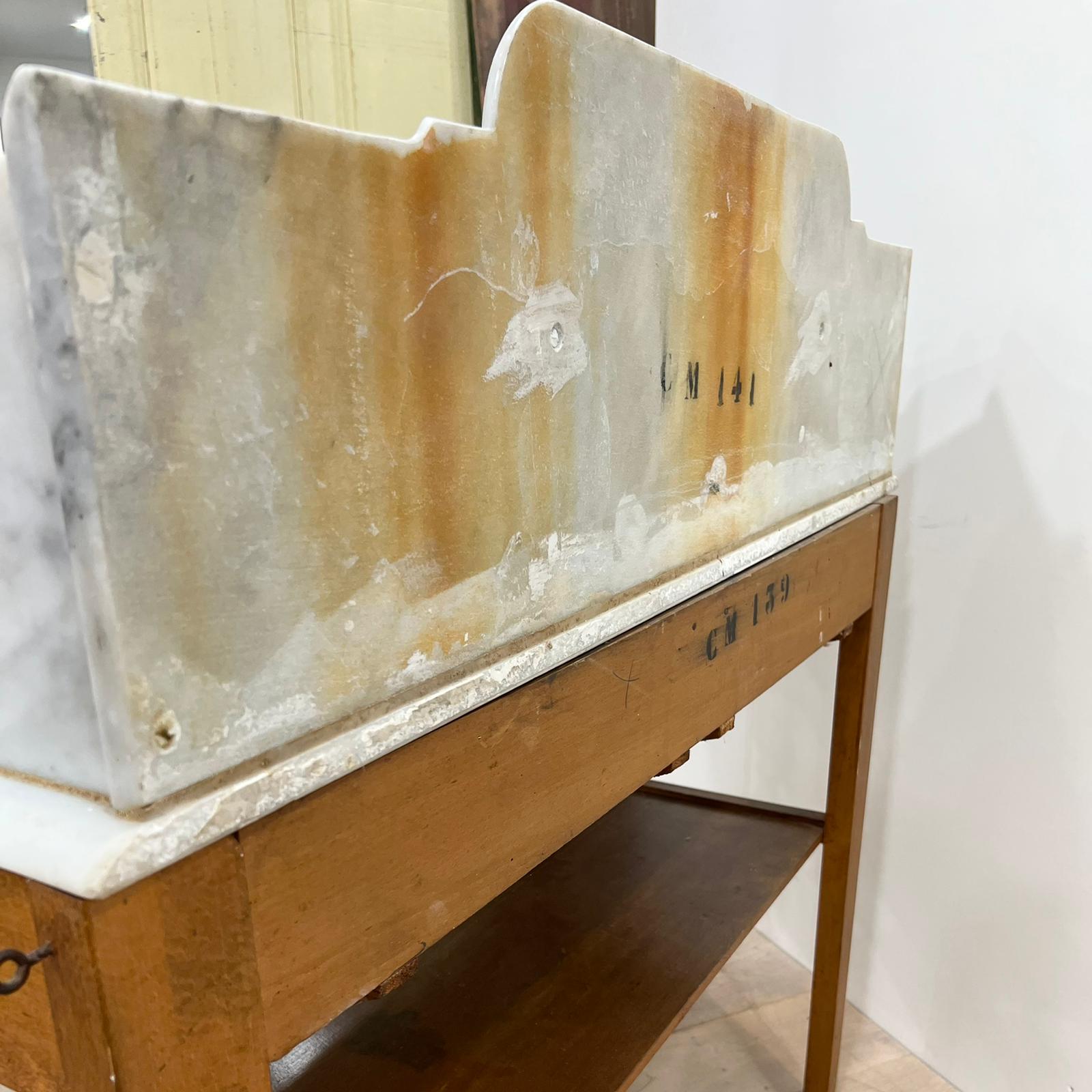 Dressing table - Louis Philippe dressing table marble and wood