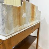 Dressing table - Louis Philippe dressing table marble and wood