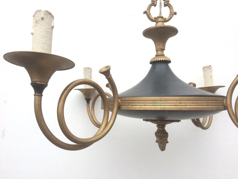 Lustre style empire "cor de chasse" 50