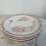 Set of 7 plates Terre de Fer Onnaing moisson