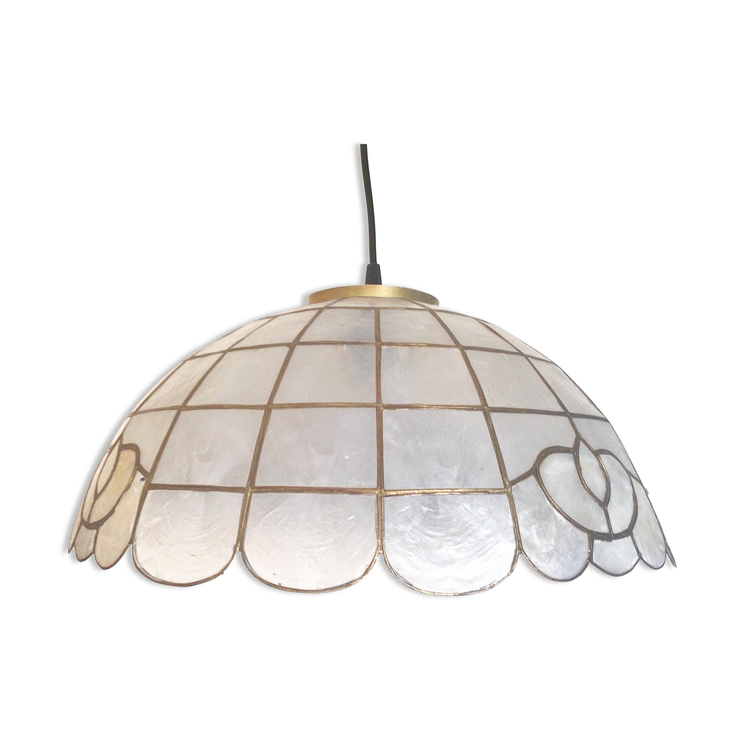 Art Deco mother-of-pearl pendant lamp