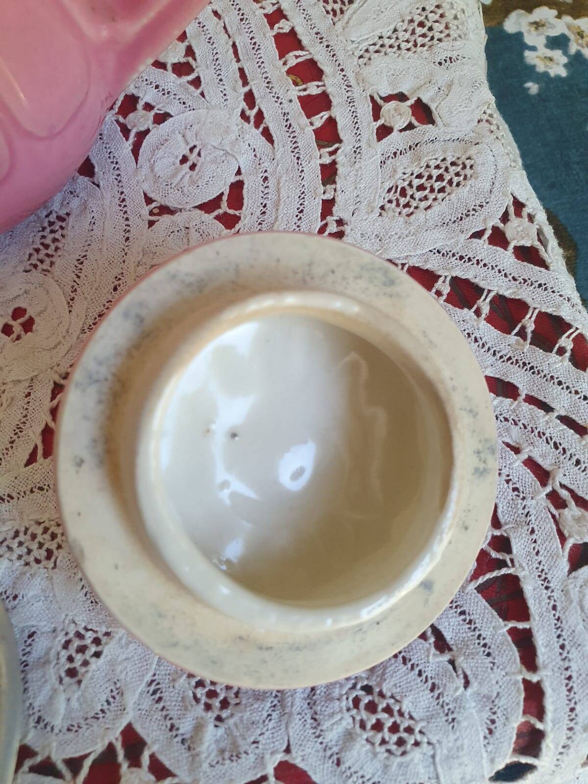 petite cafetière céramique rose