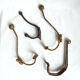 4 vintage school hooks