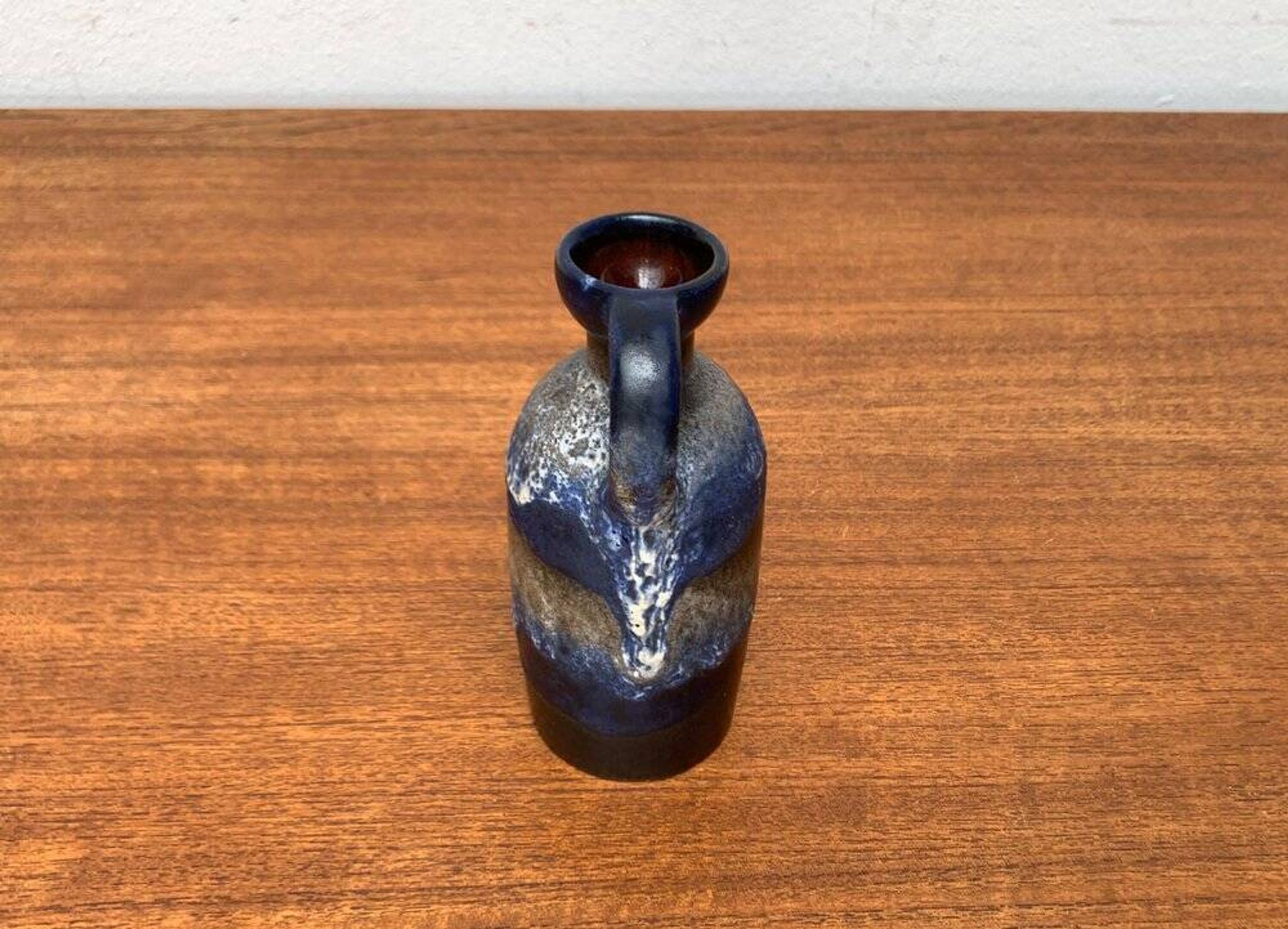 Carafe vase in German pottery WGP Fat Lava mid-century style by Ruscha, 1960s.