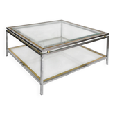 1970s square coffee table