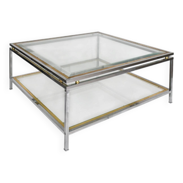 1970s square coffee table