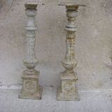 Garden cast iron candle holders