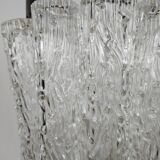 Murano glass chandelier with 14 tubular pendants