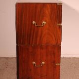 Commode militaire, de marine en acajou, XIXème siècle