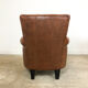 Set of two vintage leather armchairs