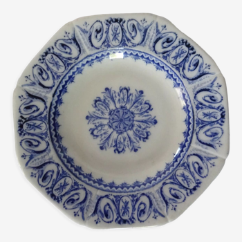 Old plate Creil & Montereau faience Louis XVI